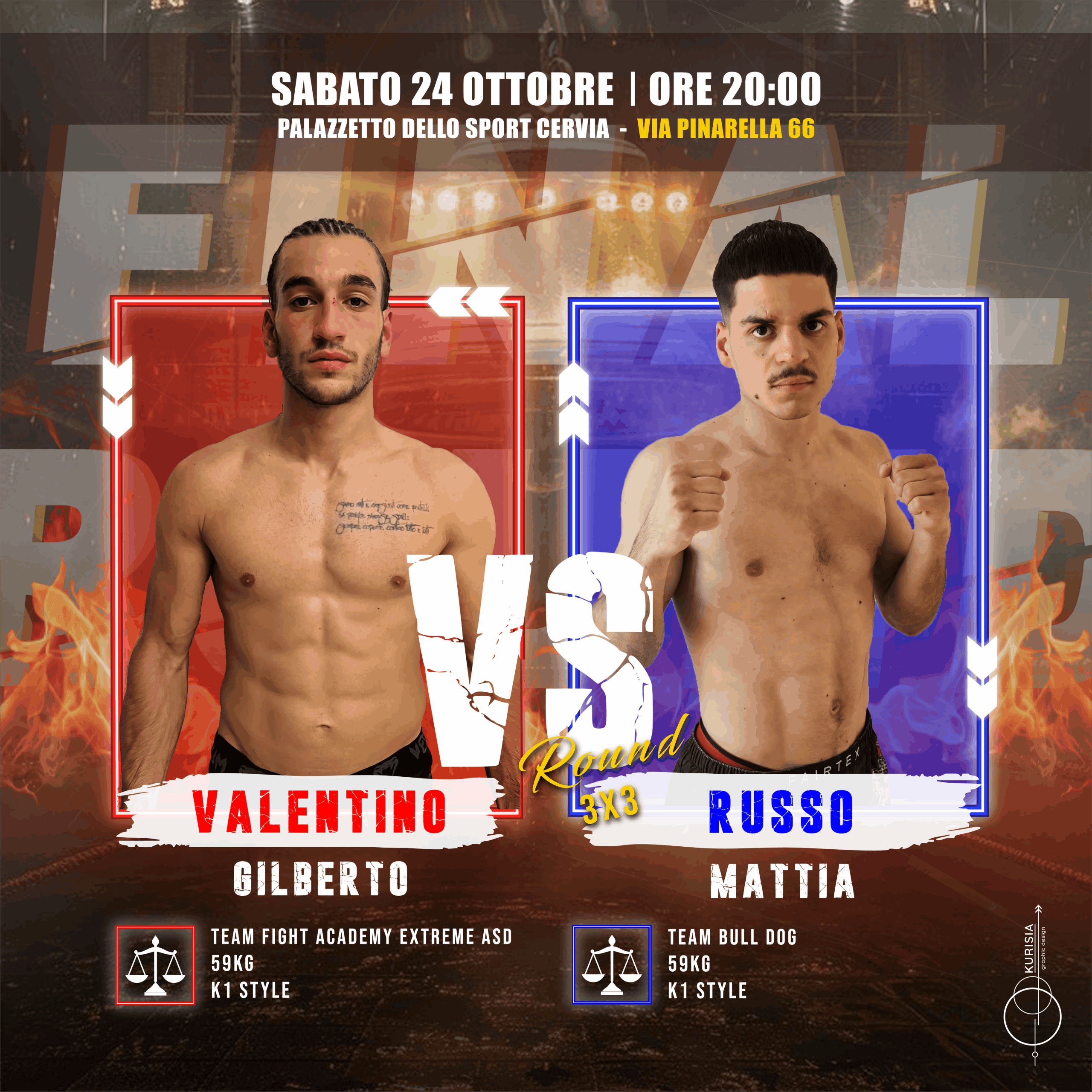 Valentino Gilberto VS Russo Mattia al Final Round Cervia